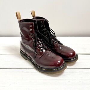 Womens Dr. Martens 1460 8-Eye Vegan Boot in Red Size 9